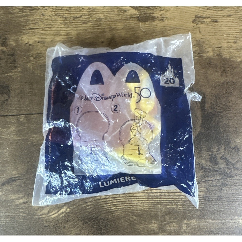 Walt Disney World 50th Anniversary McDonald's Celebration Lumiere # 20 Meal Toy